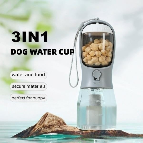 3 in 1 Pup-Venture Hydration Hero: Multifunctional Water Bottle